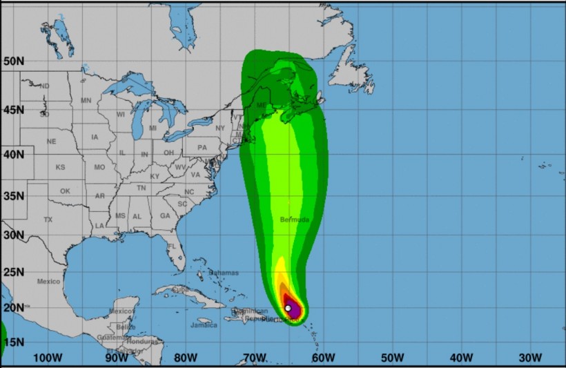 latest wind speed probabilities of Tropical Storm Philippe