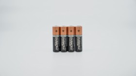 Four Duracell batteries 