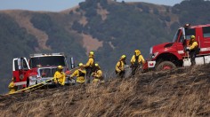 Controlled burn training in San Rafael, California