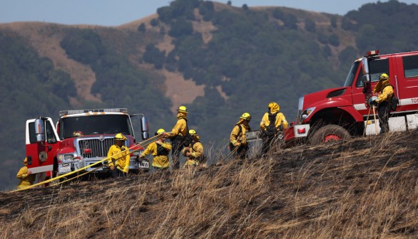 Controlled burn training in San Rafael, California