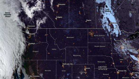 NESDIS via NOAA Satellite View as of October 9, 2023