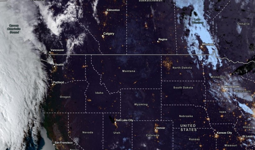 NESDIS via NOAA Satellite View as of October 9, 2023