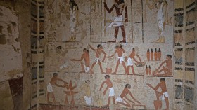 A photo of Saqqara archaeological site, south of Cairo