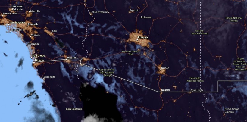 NESDIS via NOAA Satellite View as of October 18, 2023