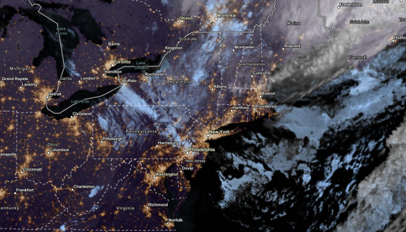 NESDIS via NOAA Satellite View as of October 23, 2023