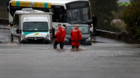 Recent heavy rains and flooding in UK.