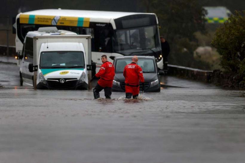 Recent heavy rains and flooding in UK.