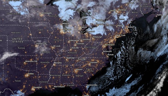 NESDIS via NOAA Satellite View as of November 1, 2023