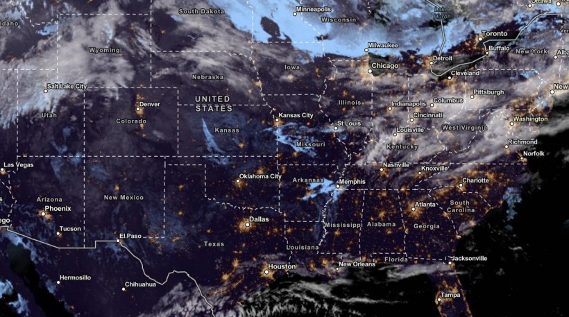 NOAA Satellite View as of November 7, 2023