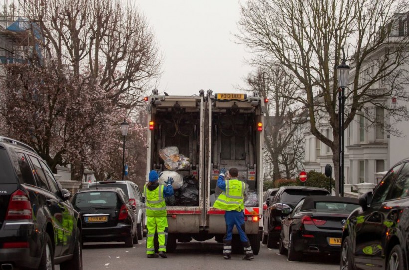 Waste collectors in London