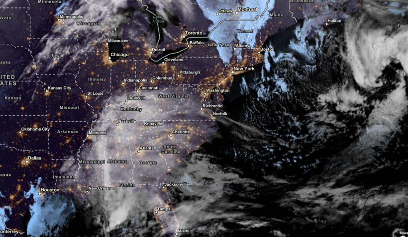 NOAA NESDIS Satellite View as of November 15, 2023