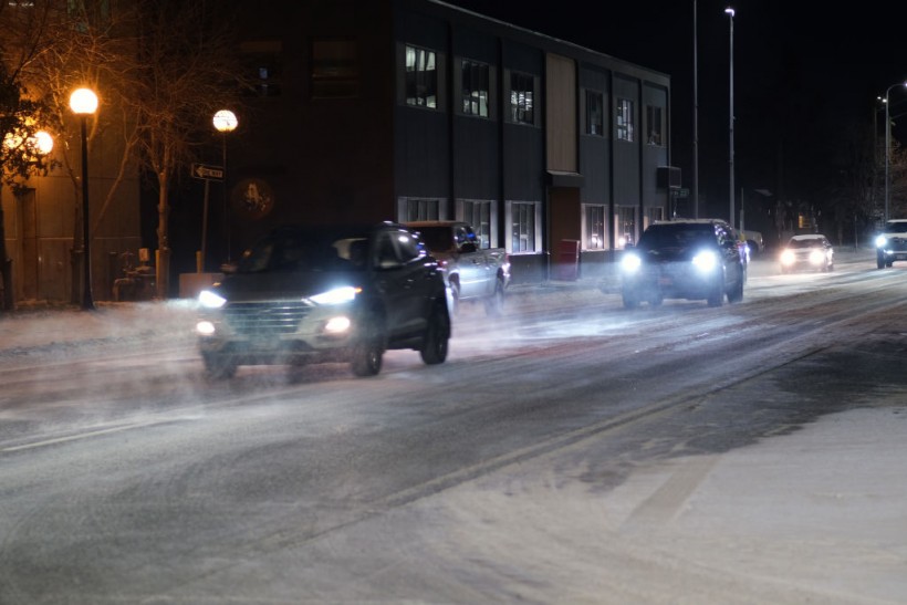 Snow in Anchorage, Alaska