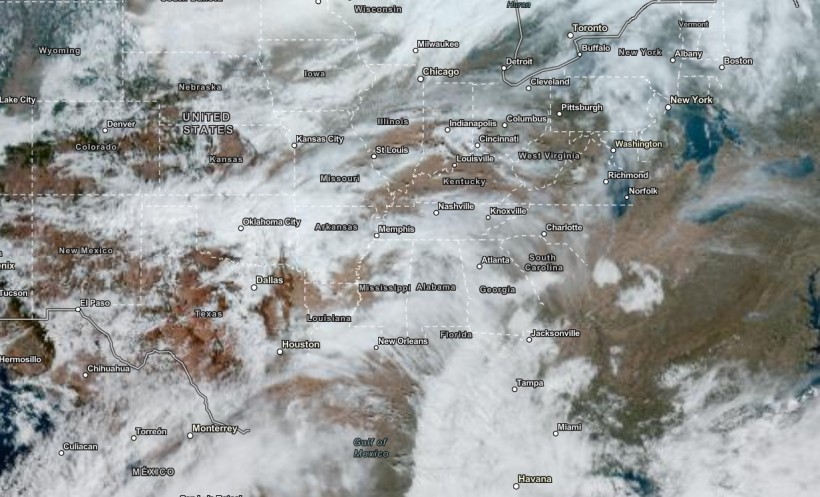 NOAA NESDIS Satellite View as of November 16, 2023