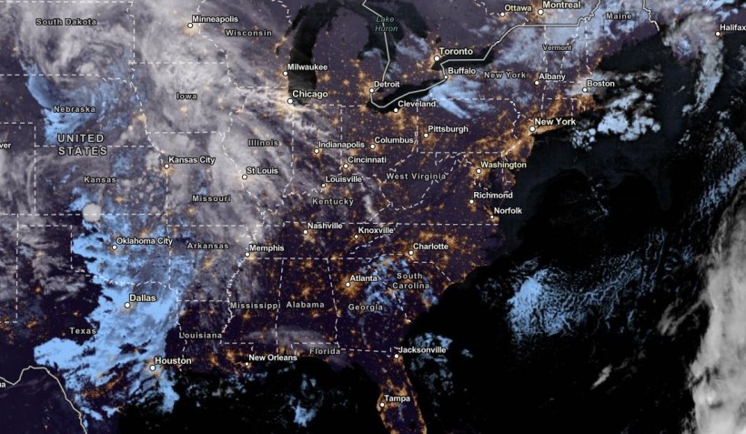 NOAA NESDIS Satellite View as of November 20, 2023