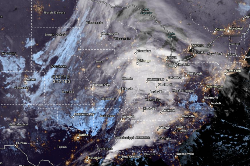  NOAA NESDIS Satellite View as of November 21, 2023