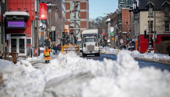 A recent snow in Canada.