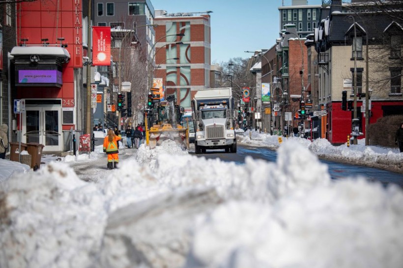 A recent snow in Canada.