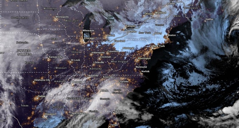 NOAA NESDIS Satellite View as of November 24, 2023