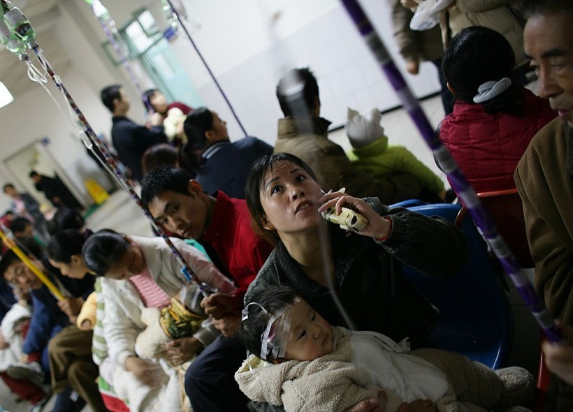 children hospitalized in China