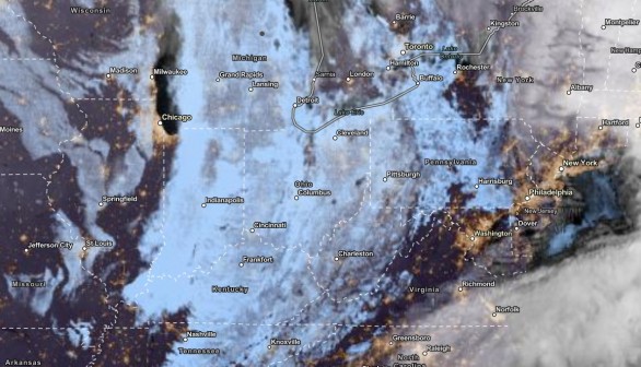 NOAA NESDIS Satellite View as of November 27, 2023