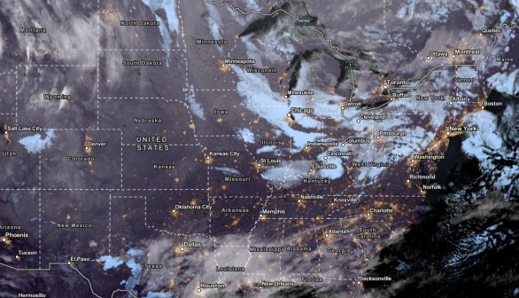 NOAA NESDIS Satellite View as of November 28, 2023