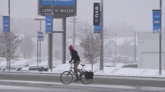 Snow in Provo, Utah