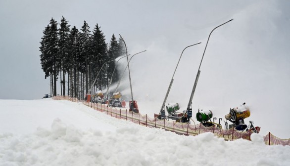 Ski resort area at the Kahler Asten mountain