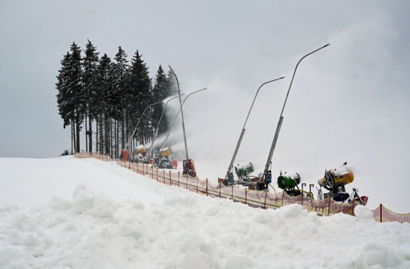 Ski resort area at the Kahler Asten mountain
