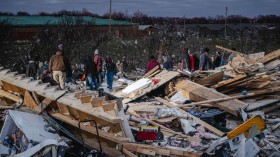 Aftermath of a tornado on December 10, 2023 in Clarksville, Tennessee