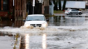 Large Storm Moves Up East Coast Causing Widespread Flooding