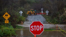 Heavy rains on December 21, 2023 in Malibu, California