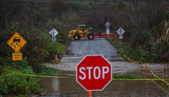 Heavy rains on December 21, 2023 in Malibu, California