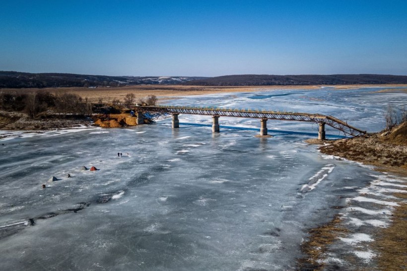 frozen river