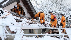 rescue operations following Japan's earthquake