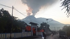 eruption in Indonesia
