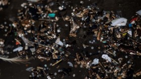Microplastics waste