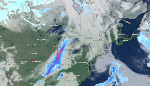 Zoom Satellite Forecast via NESDIS - NOAA