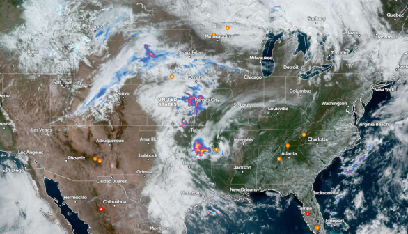 Zoom Earth Satellite via NOAA- NESDIS