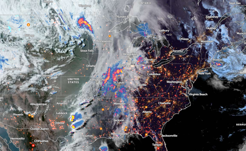 Zoom Earth Satellite via NESDIS - NOAA