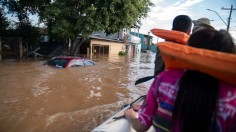 Flooding in Eldorado do Sul, Rio Grande do Sul state, Brazil