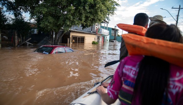 Flooding in Eldorado do Sul, Rio Grande do Sul state, Brazil