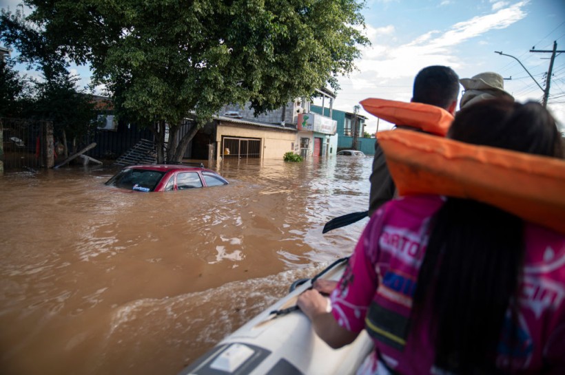 Flooding in Eldorado do Sul, Rio Grande do Sul state, Brazil