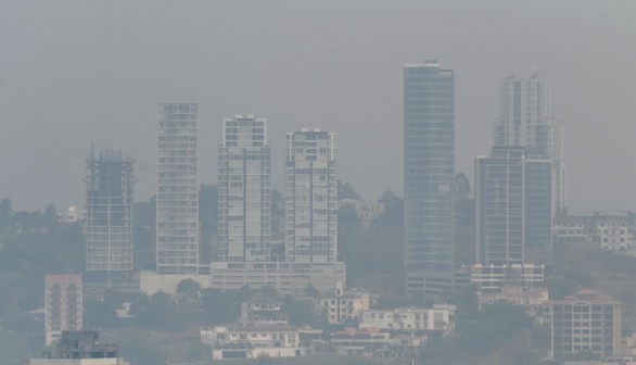 HONDURAS-ENVIRONMENT-POLLUTION-SMOKE-FIRES