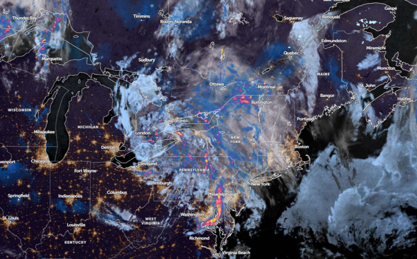 Zoom Earth Satellite via NOAA NESDIS