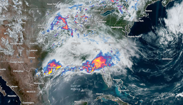 Zoom Earth Satellite via NOAA - NESDIS