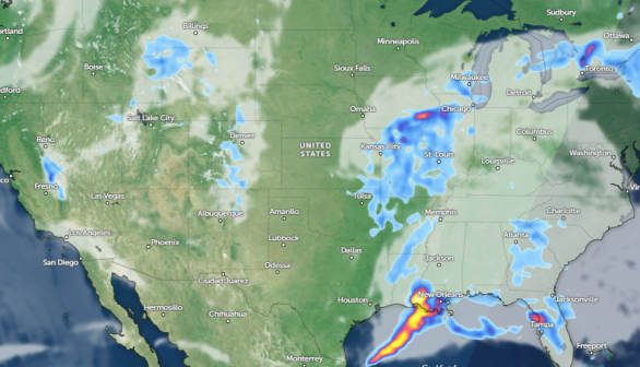 Zoom Earth Satellite via NOAA - NESDIS