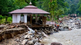 INDONESIA-VOLCANO-FLOODS