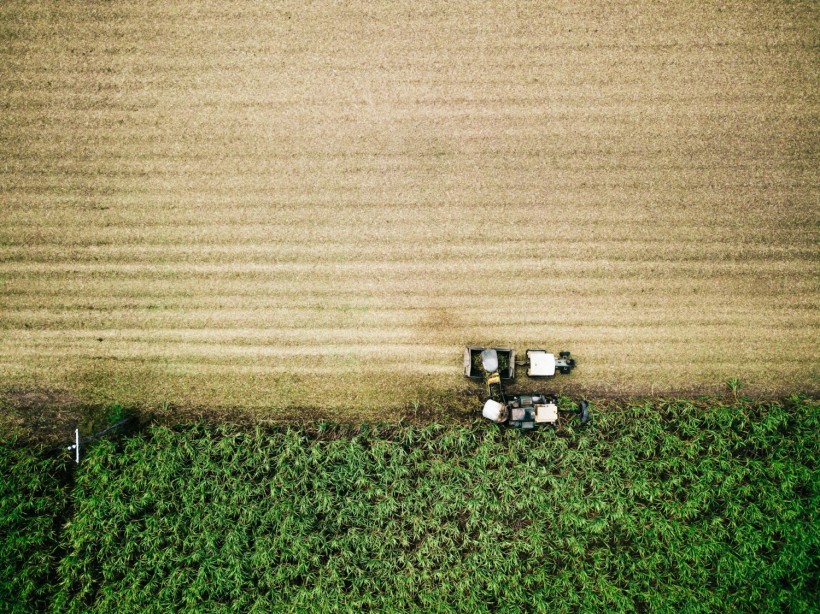 aerial photo of farm