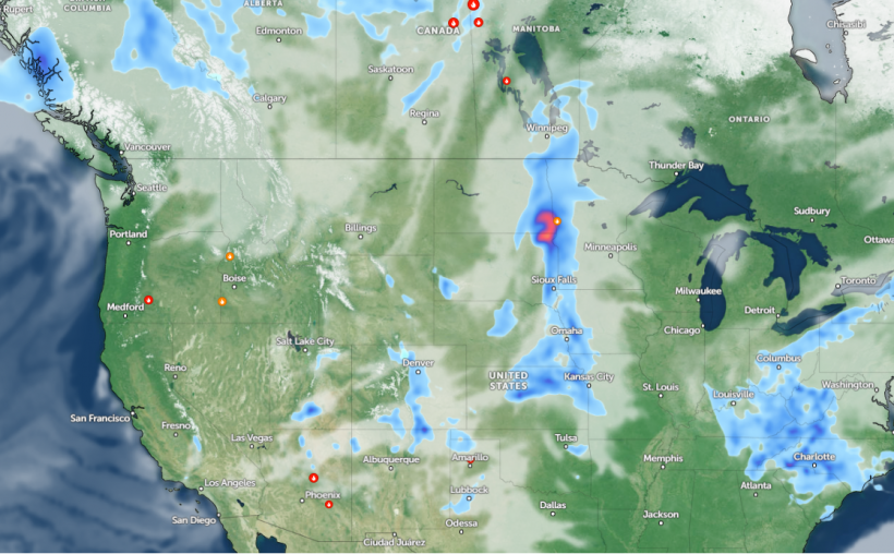 Zoom Earth Satellite via NOAA - NESDIS as of May 16