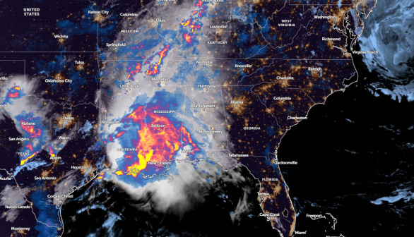 Zoom Earth Satellite via NOAA - NESDIS